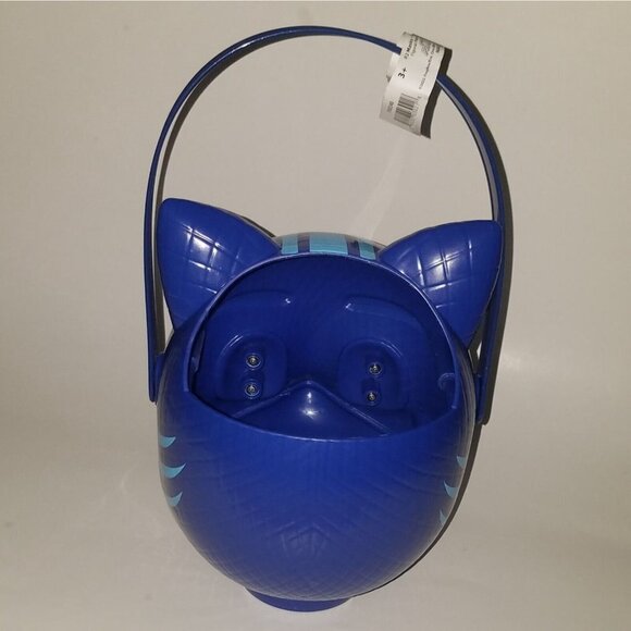 NEW Catboy PJ Masks Cat Stripe King Halloween Toddler Costume + Candy Bucket Lot - Picture 10 of 12
